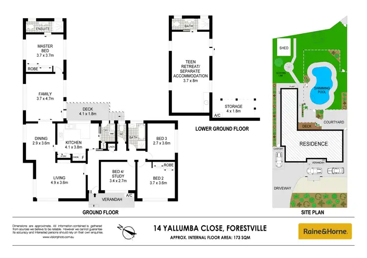 Floorplan of Homely house listing, 14 Yallumba Close, Forestville NSW 2087