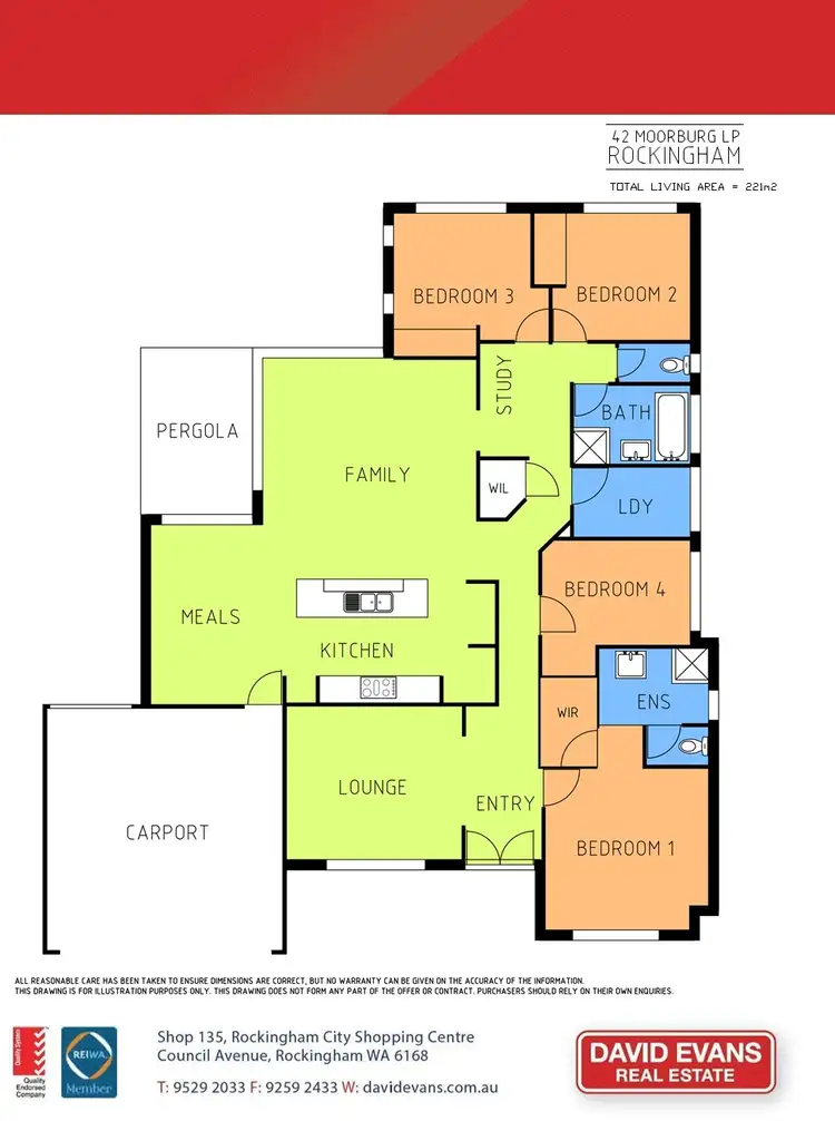 Floorplan of Homely house listing, 42 Moorburg Loop, Port Kennedy WA 6172