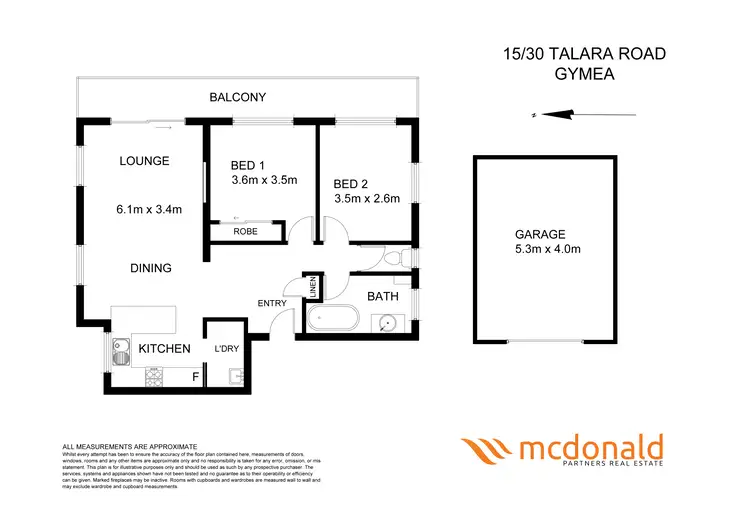 Floorplan of Homely unit listing, 15/30 Talara Road, Gymea NSW 2227