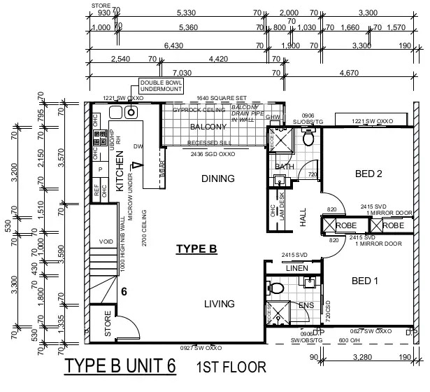 Floorplan of Homely townhouse listing, 6/1-7 Kondalilla Place, Fitzgibbon QLD 4018