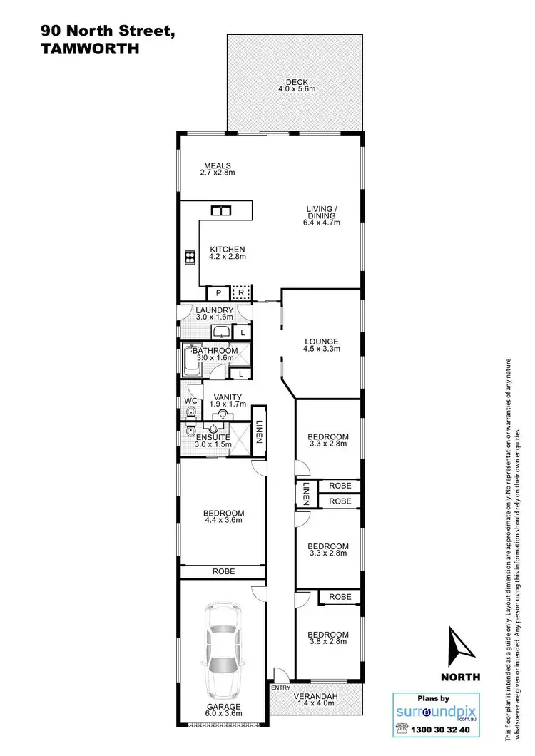 Floorplan of Homely house listing, 90 North Street, Tamworth NSW 2340