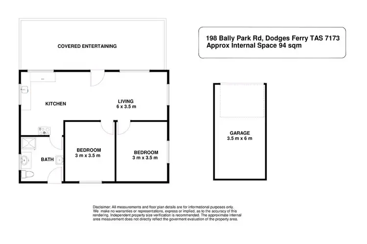 Floorplan of Homely house listing, 198 Bally Park Road, Dodges Ferry TAS 7173