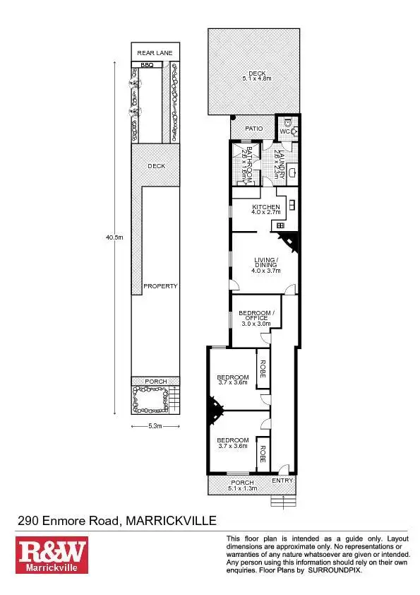 Floorplan of Homely house listing, 290 Enmore Road, Marrickville NSW 2204