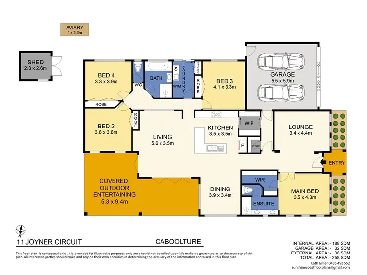 Floorplan of Homely house listing, 11 Joyner Circuit, Caboolture QLD 4510