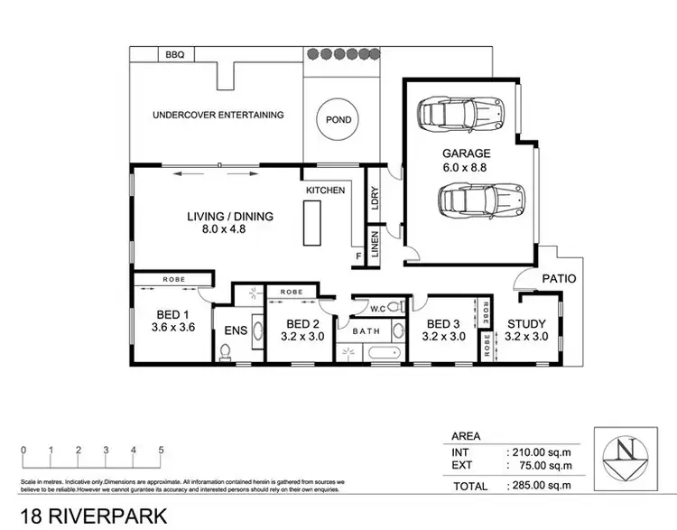 Floorplan of Homely house listing, 18 River Parks Boulevard, Kelso QLD 4815