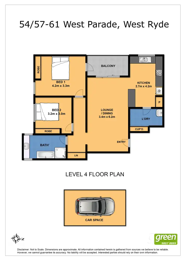 Floorplan of Homely apartment listing, 54/61 West Parade, West Ryde NSW 2114