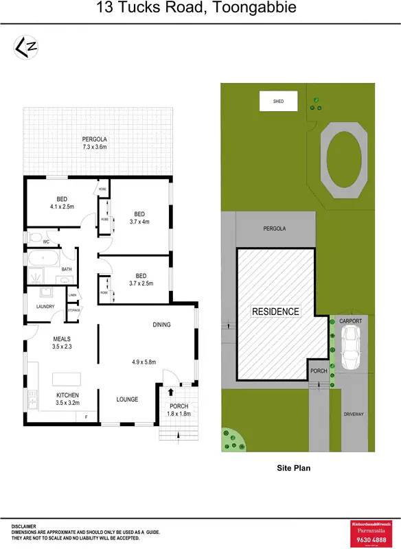 Floorplan of Homely house listing, 13 Tucks Road, Toongabbie NSW 2146