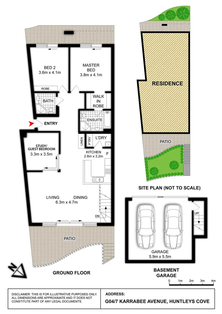 Floorplan of Homely apartment listing, G04/7 Karrabee Avenue, Huntleys Cove NSW 2111