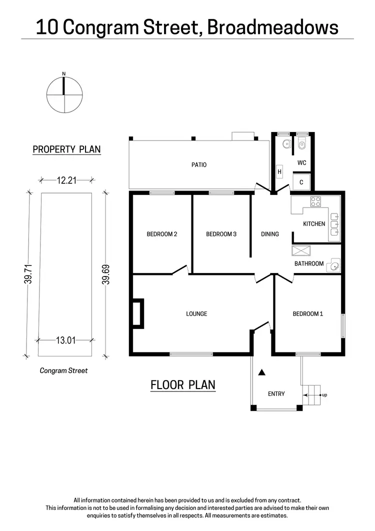 Floorplan of Homely house listing, 10 Congram Street, Broadmeadows VIC 3047