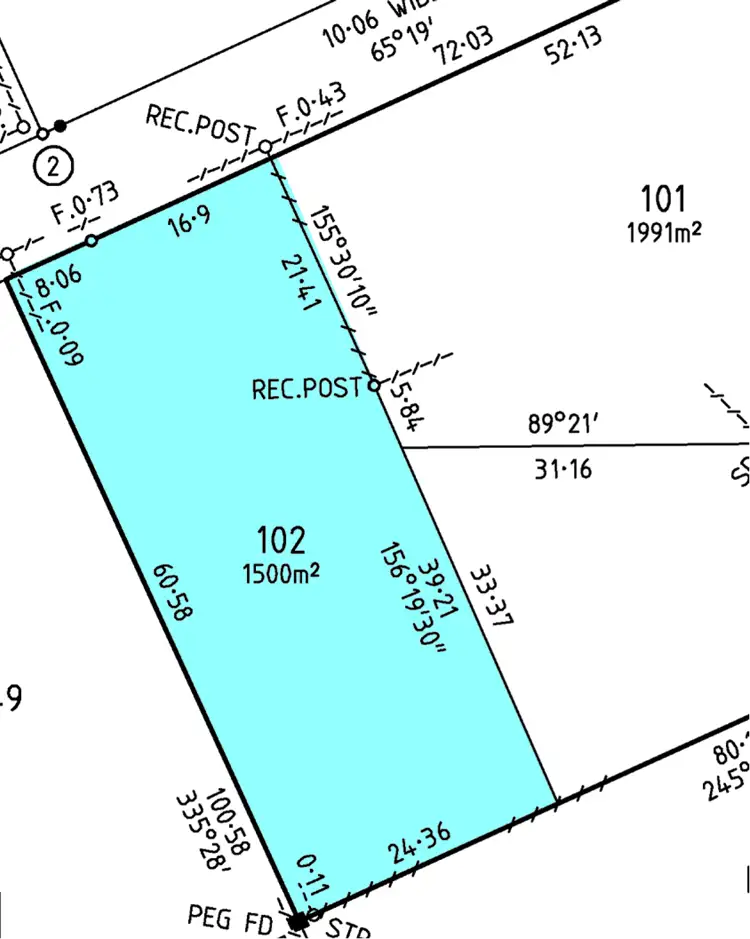 Floorplan of Homely land listing, 9A Atkinson Road, Kanmantoo SA 5252