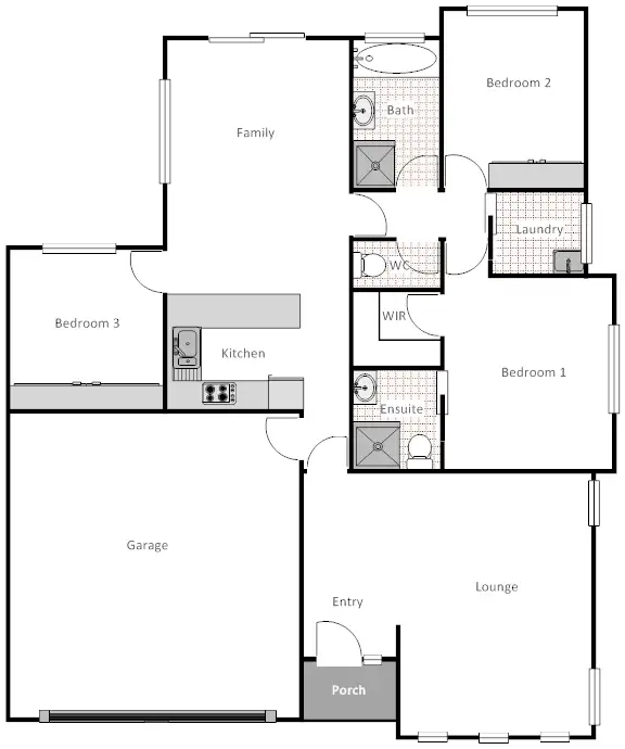 Floorplan of Homely house listing, 125 Eccles Circuit, Macgregor ACT 2615