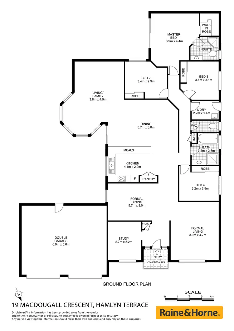 Floorplan of Homely house listing, 19 MacDougall Crescent, Hamlyn Terrace NSW 2259