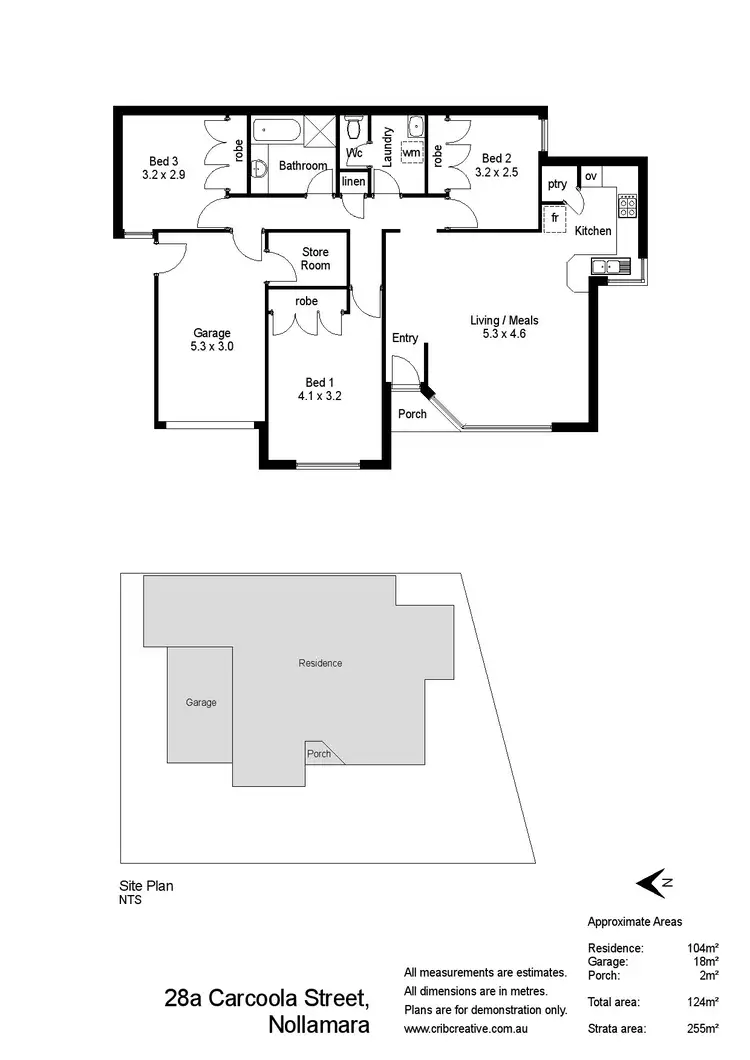 Floorplan of Homely villa listing, 28a Carcoola Street, Nollamara WA 6061