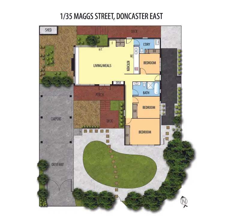 Floorplan of Homely house listing, 1/35 Maggs Street, Doncaster East VIC 3109