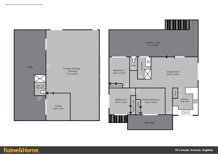 Floorplan of Homely house listing, 23 Cowper Ave, Eagleby QLD 4207