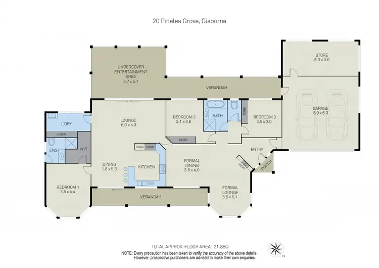 Floorplan of Homely house listing, 20 Pinelea Grove, Gisborne VIC 3437