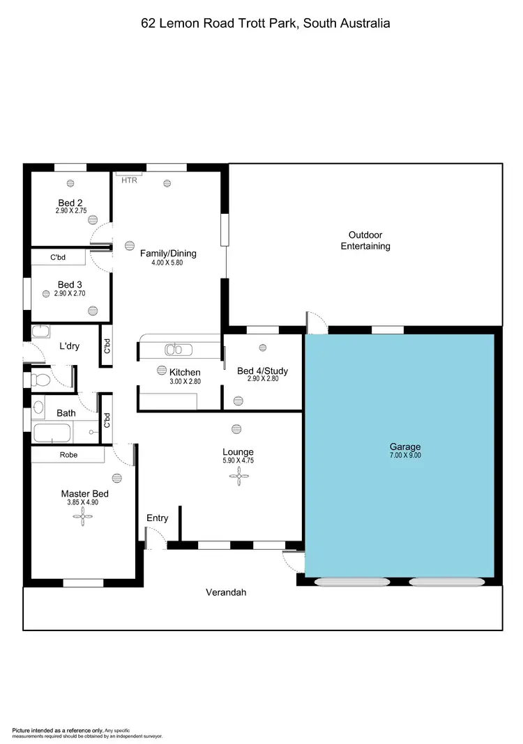 Floorplan of Homely house listing, 62 Lemon Road, Trott Park SA 5158