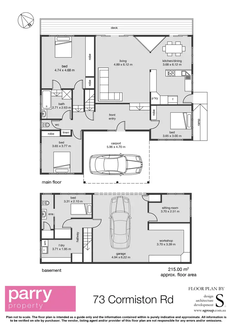 Floorplan of Homely house listing, 73 Cormiston Road, Riverside TAS 7250