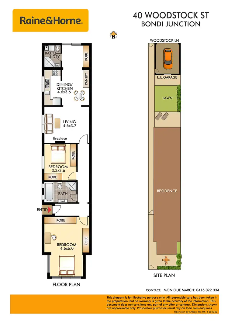 Floorplan of Homely house listing, 40 Woodstock Street, Bondi Junction NSW 2022