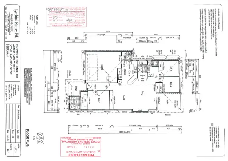 Floorplan of Homely house listing, 3 Parkside Drive, Beerwah QLD 4519