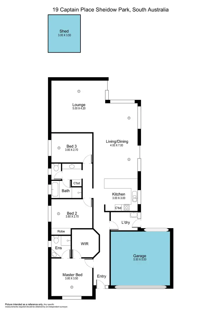 Floorplan of Homely house listing, 19 Captain Place, Sheidow Park SA 5158