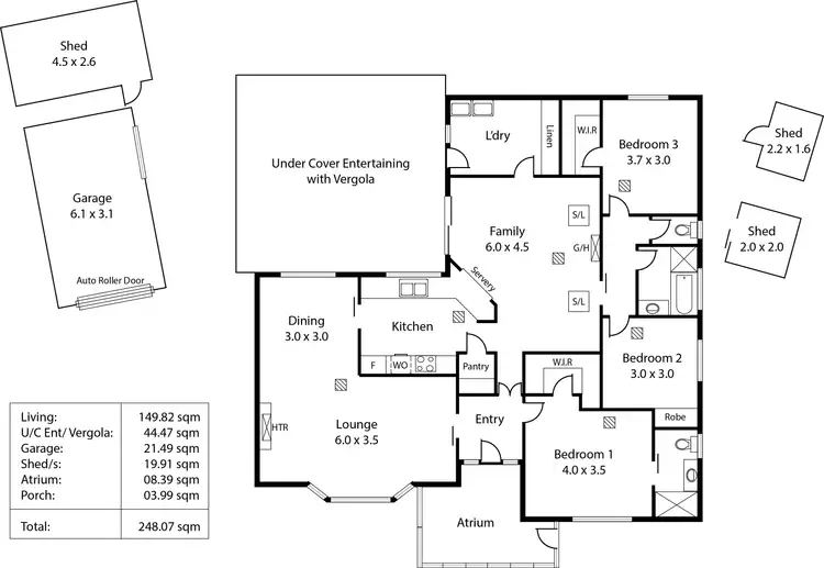Floorplan of Homely house listing, 5 Daryl Place, Highbury SA 5089