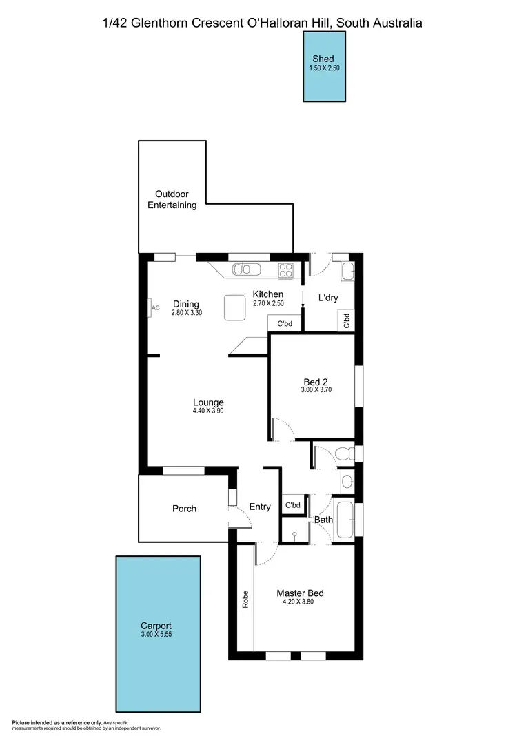 Floorplan of Homely house listing, 1-42 Glenthorn Crescent, O'halloran Hill SA 5158