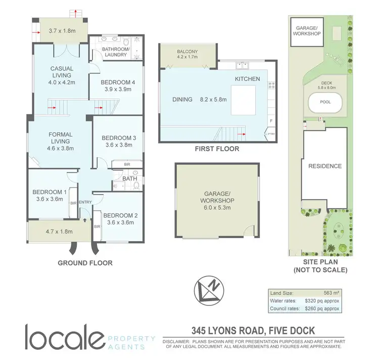 Floorplan of Homely house listing, 345 Lyons Rd, Russell Lea NSW 2046