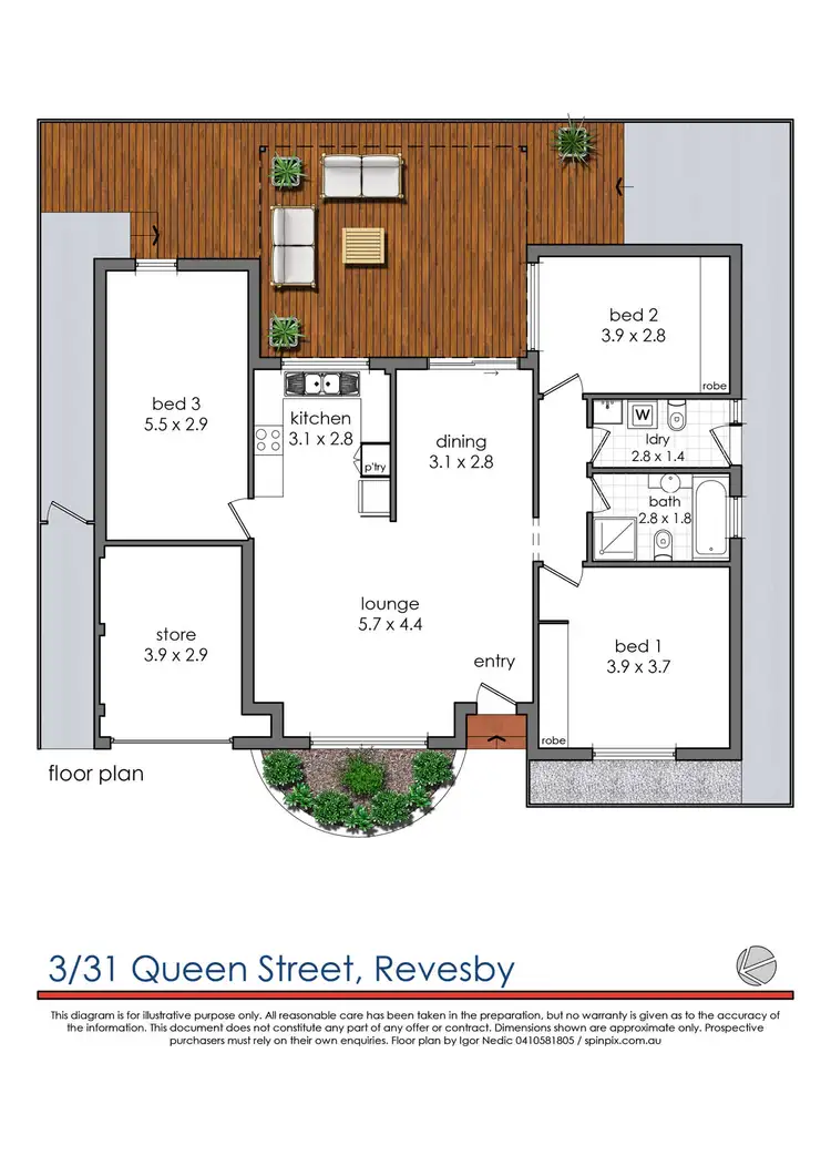Floorplan of Homely house listing, 3 / 31 Queen Street, Revesby NSW 2212