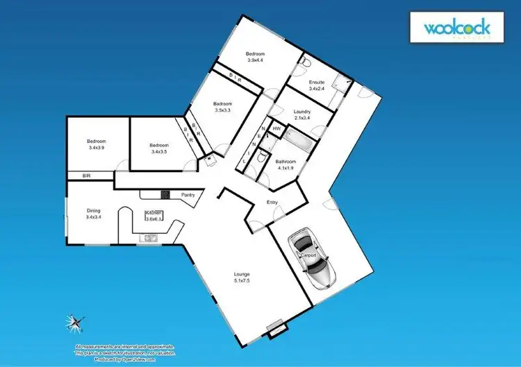 Floorplan of Homely house listing, 39159 Tasman Hwy, Nunamara TAS 7259