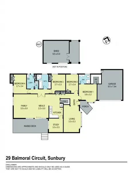 Floorplan of Homely house listing, 29 Balmoral Circuit, Sunbury VIC 3429