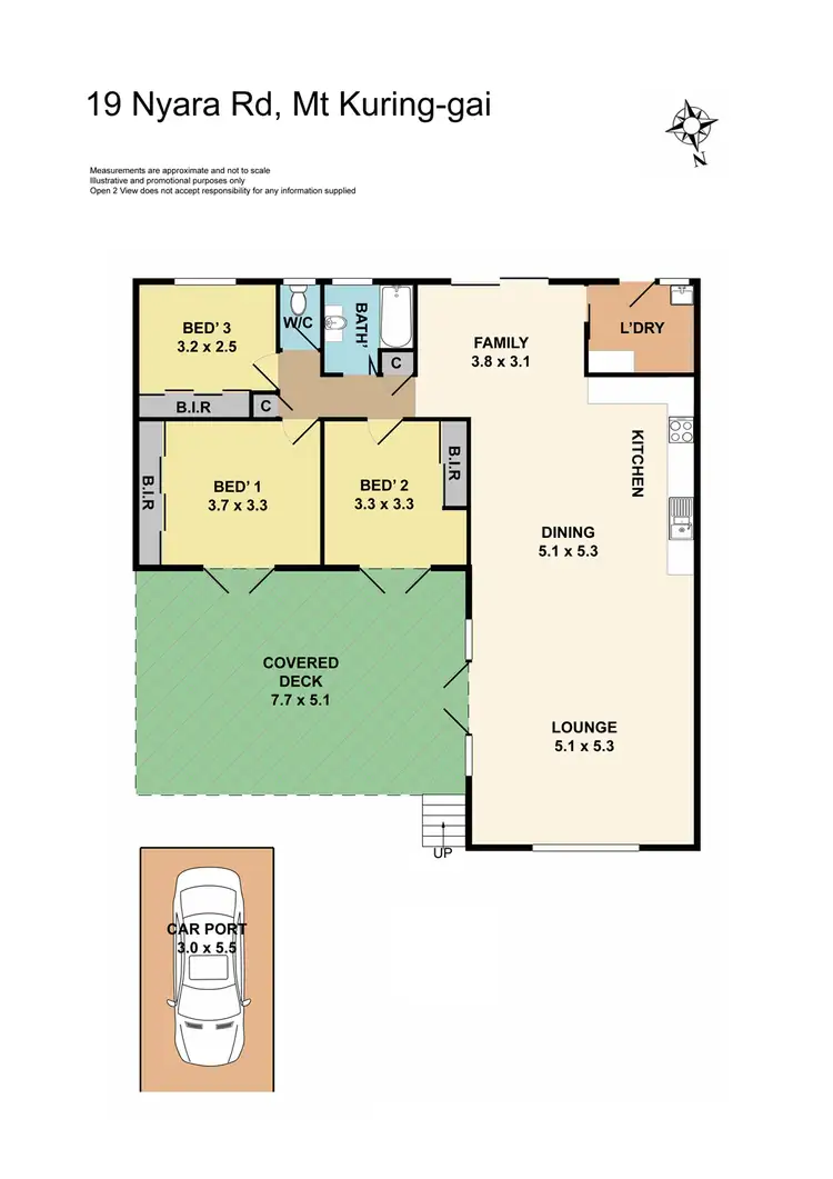 Floorplan of Homely house listing, 19 Nyara Road, Mount Kuring-gai NSW 2080
