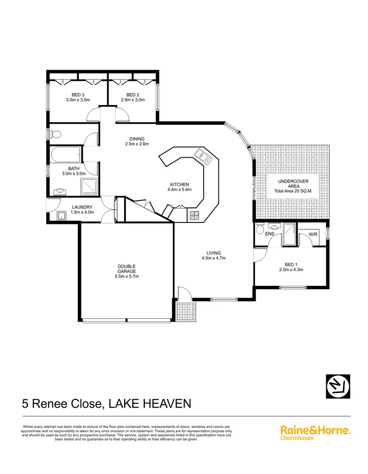 Floorplan of Homely house listing, 5 Renee Close, Lake Haven NSW 2263