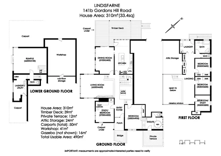 Floorplan of Homely house listing, 141b Gordons Hill Road, Lindisfarne TAS 7015