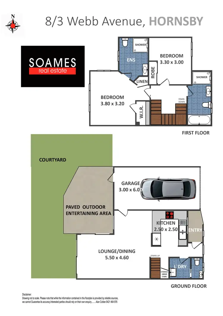 Floorplan of Homely townhouse listing, 8/3-5 Webb Avenue, Hornsby NSW 2077