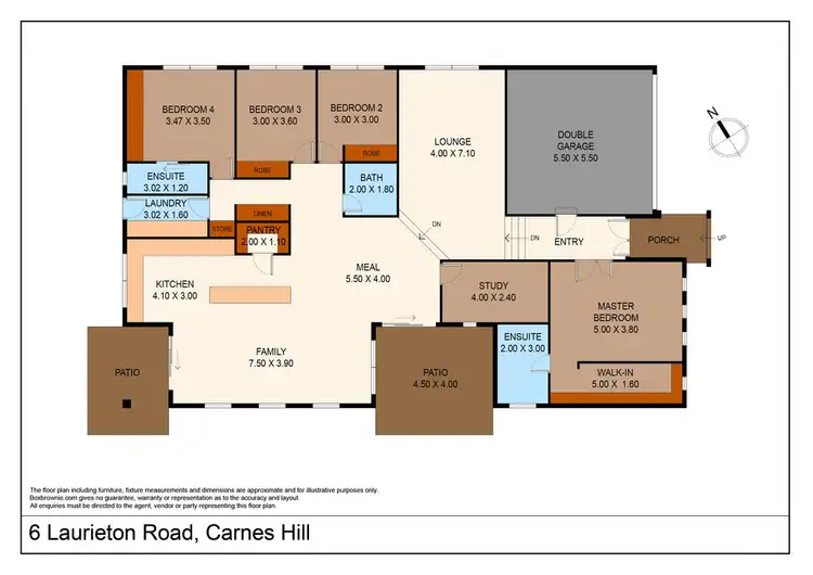 Floorplan of Homely house listing, 6 Laurieton Road, Carnes Hill NSW 2171