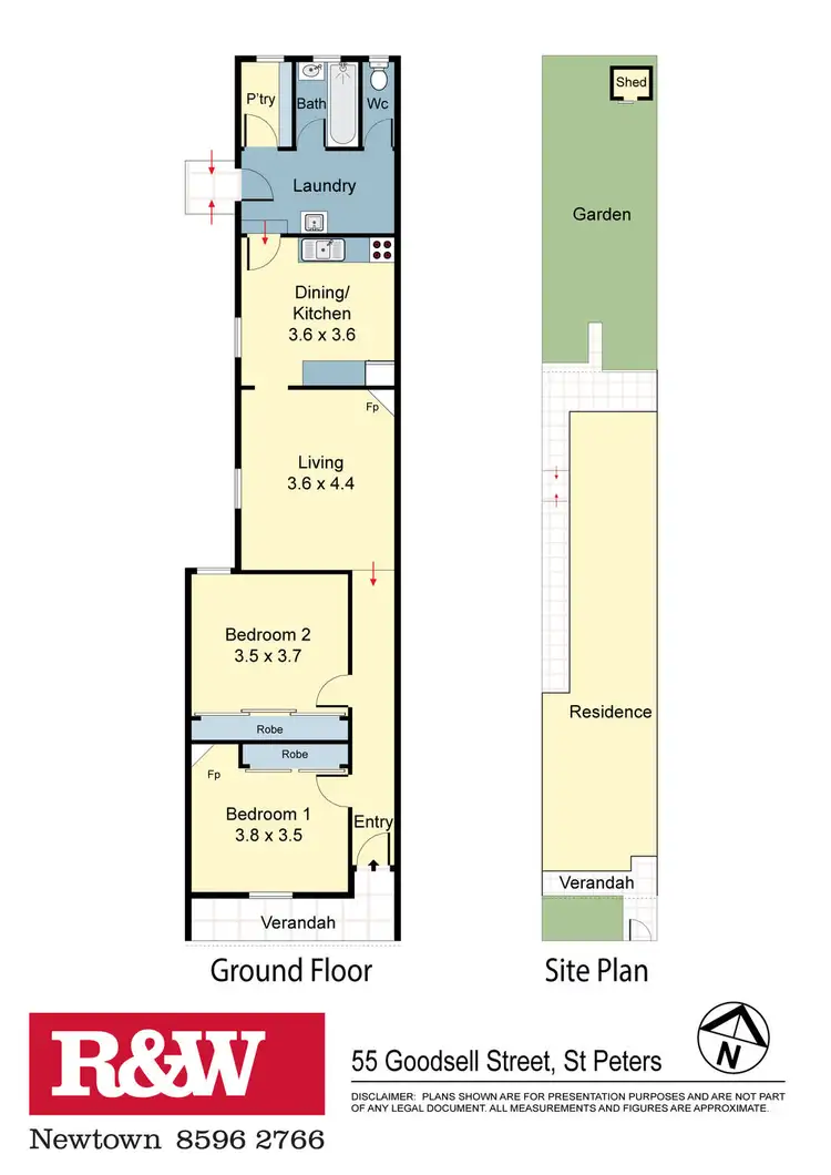 Floorplan of Homely house listing, 55 Goodsell Street, St Peters NSW 2044