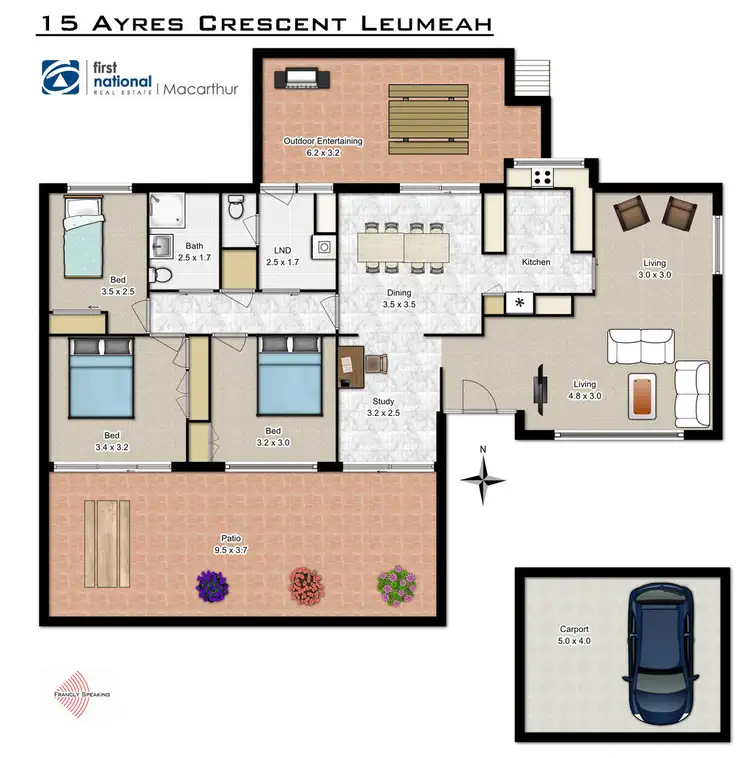 Floorplan of Homely house listing, 15 Ayres Crescent, Leumeah NSW 2560