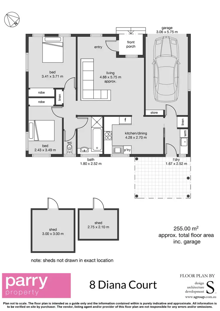 Floorplan of Homely house listing, 8 Diana Court, Riverside TAS 7250