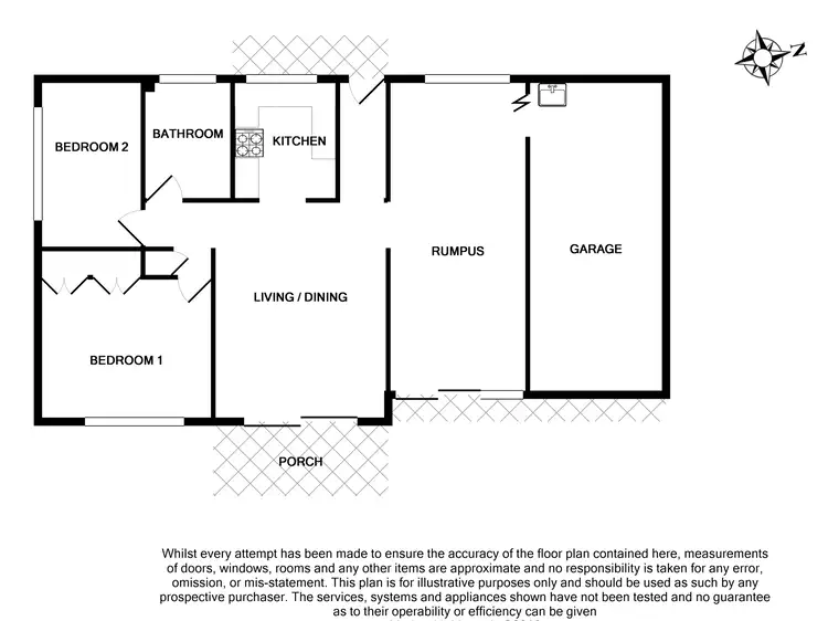 Floorplan of Homely unit listing, 1/60 Gainsborough St, Moorooka QLD 4105