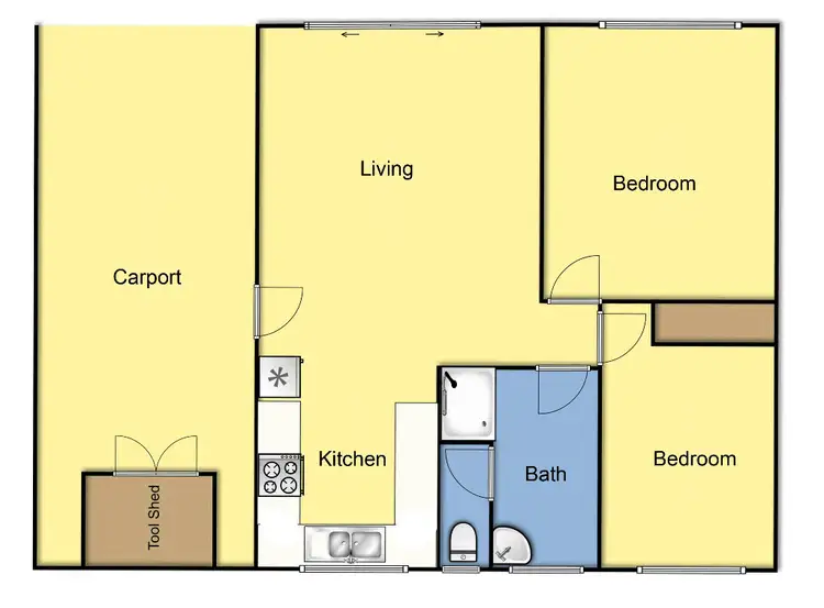 Floorplan of Homely unit listing, 6/22 Northam Avenue, Highton VIC 3216