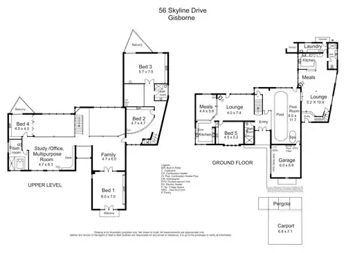 Floorplan of Homely house listing, 56 Skyline Drive, Gisborne VIC 3437