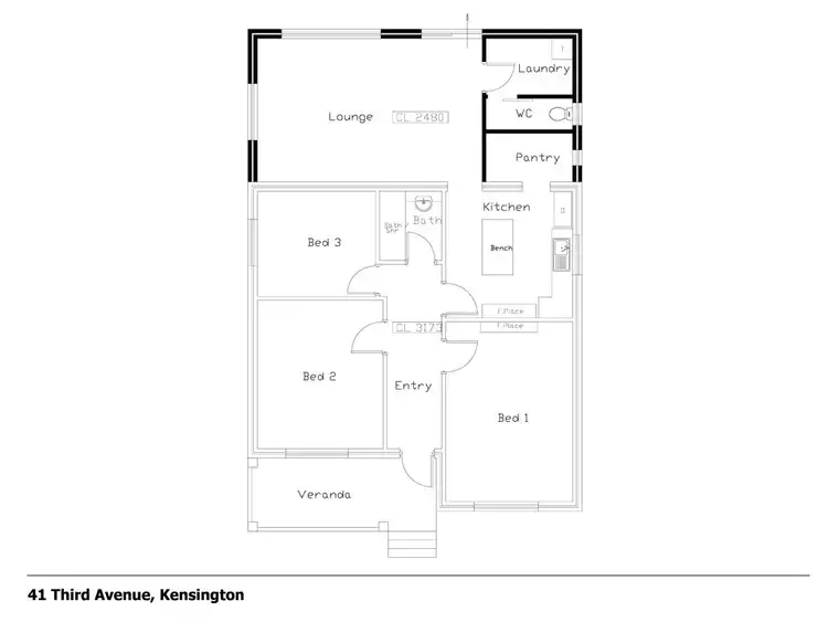 Floorplan of Homely house listing, 41 Third Avenue, Kensington WA 6151