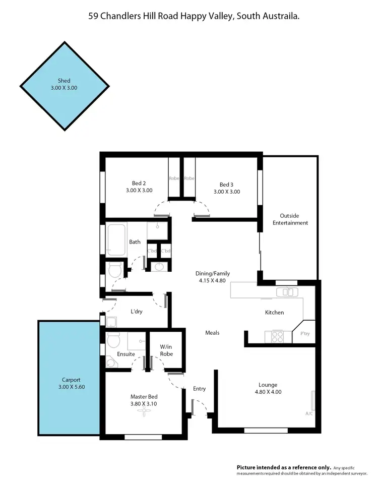 Floorplan of Homely house listing, 59 Chandlers Hill Road, O'halloran Hill SA 5158