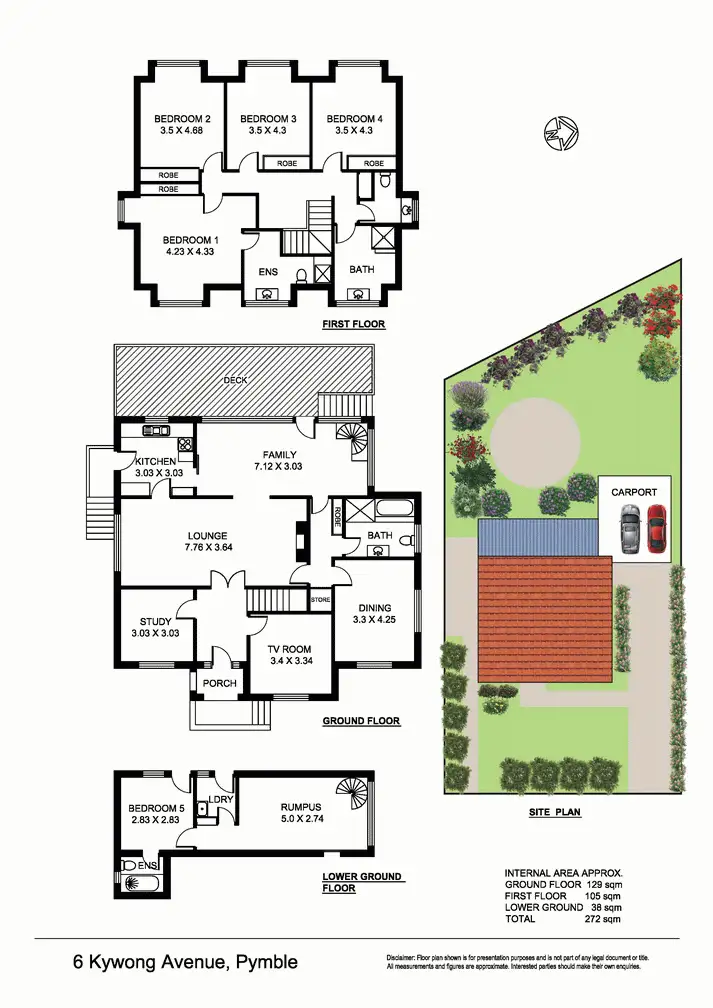 Floorplan of Homely house listing, 6 Kywong Ave, Pymble NSW 2073