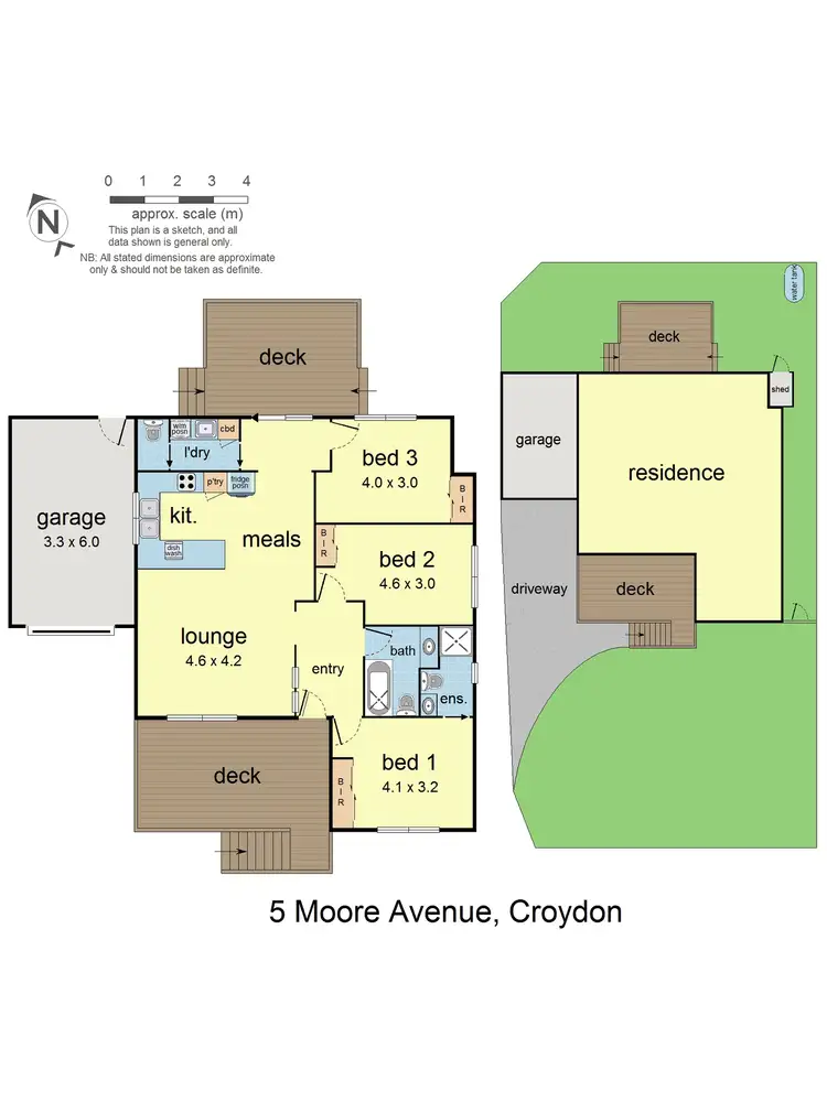 Floorplan of Homely house listing, 5 Moore Avenue, Croydon VIC 3136