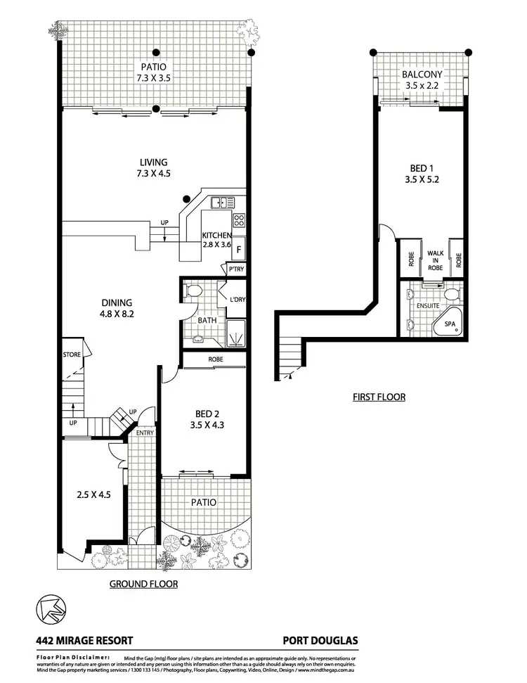 Floorplan of Homely unit listing, Villa 442 Sheraton Mirage, Port Douglas QLD 4877