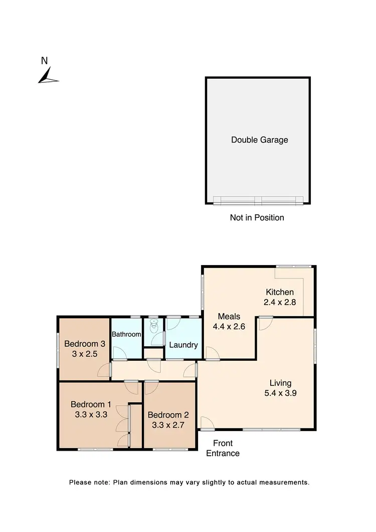 Floorplan of Homely house listing, 8 Stud Farm Road, Waubra VIC 3352