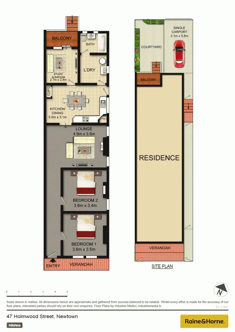 Floorplan of Homely house listing, 47 Holmwood Street, Newtown NSW 2042