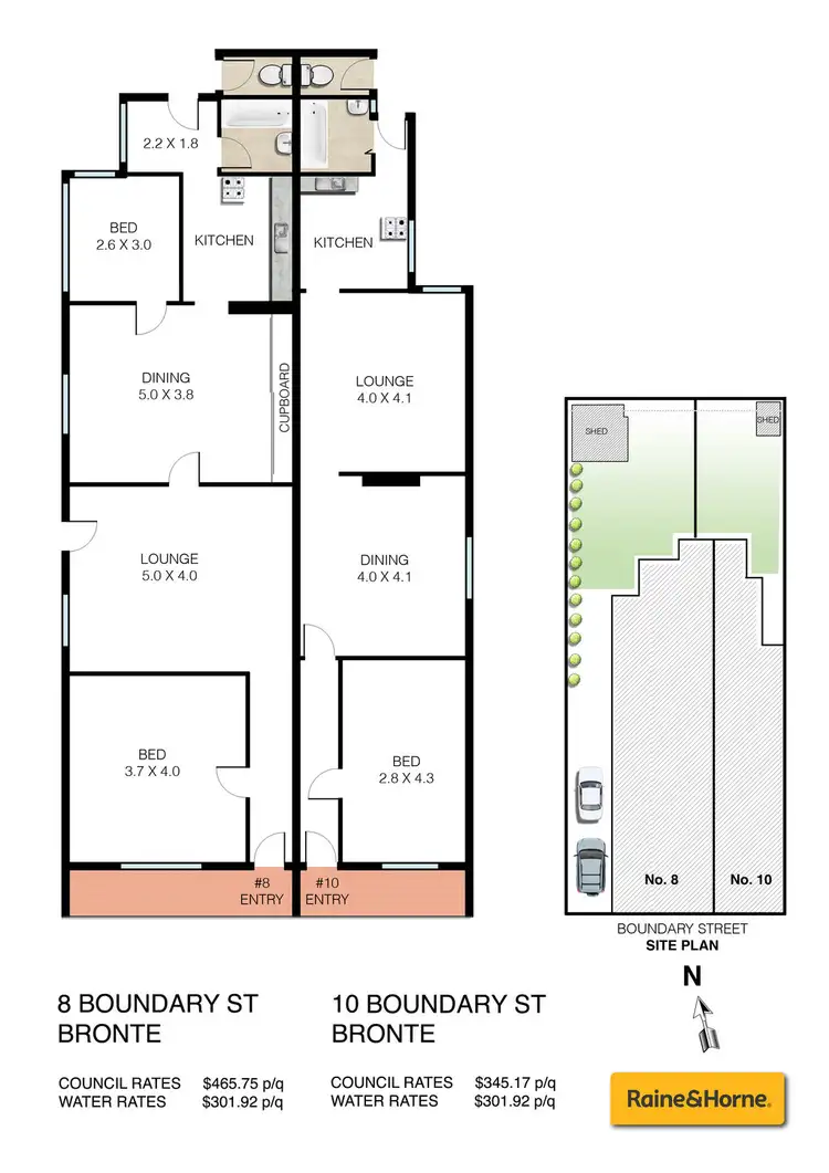 Floorplan of Homely house listing, 8-10 Boundary Street, Bronte NSW 2024